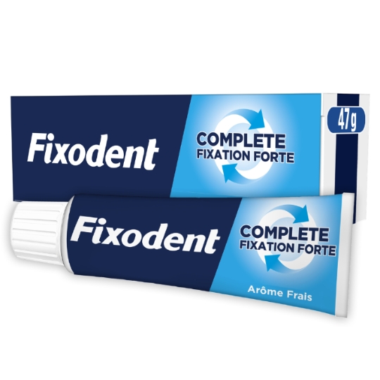 Crème Adhésive pour Prothèses Complete Fixation Forte  FIXODENT
