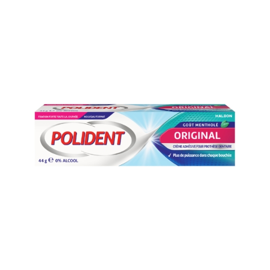 Crème fixative Pour Appareil Dentaire Original Menthe POLIDENT