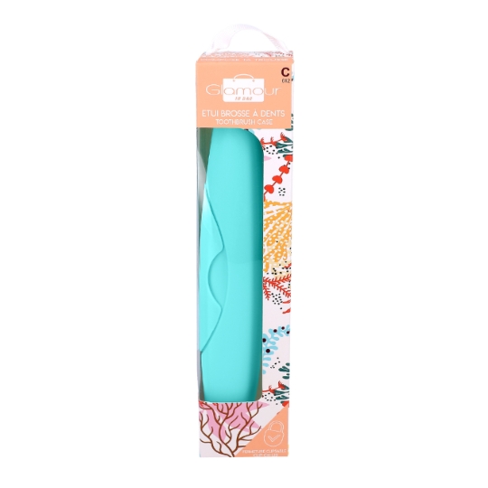 Trousse de toilette à Dents Turquoise et Transparent BEAUTY IN BAG