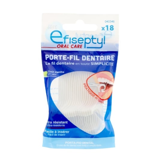 Porte Fil Dentaire Avec Cure-Dent Et Fil Ultra Résistant EFISEPTYL
