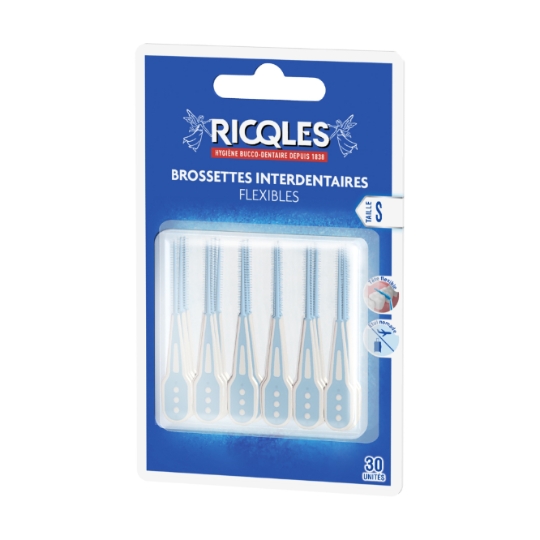 Brossettes Interdentaires Flexibles Taille S RICQLES