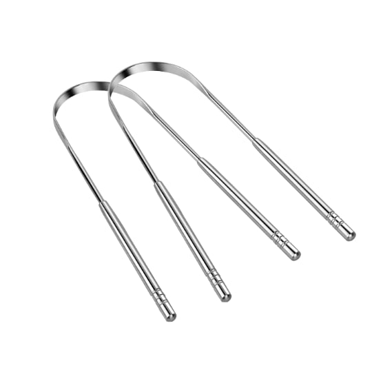Gratte-langue En Forme De U Acier Inoxydable 2-pack INF