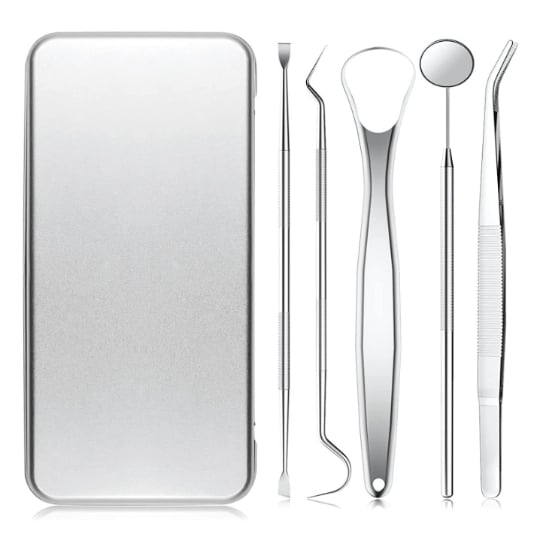 Outils Dentaires, 5 Choix Pour Le Nettoyage Des Dents Silver INF