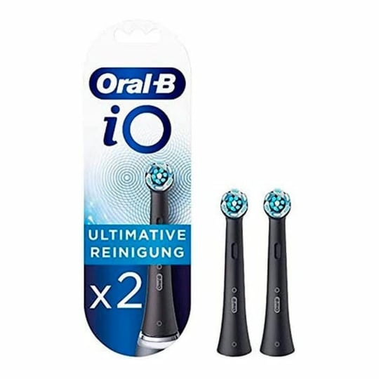 Oral-b Io Lot De 2 Brossettes Nettoyage Ultime Noir ORAL-B