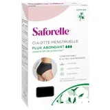 Culotte menstruelle Noire Taille 38 Flux Abondant Coton Bio SAFORELLE