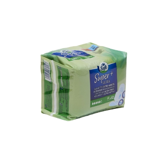 Serviettes Hygiéniques avec Ailettes Super Plus Ultra-minces CARREFOUR SOFT