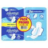 Serviettes Hygiéniques Ultra Day Avec Ailettes Long Plus Taille 3 ALWAYS