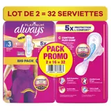 Serviette Hygiénique Platinum Taille 3 Abondant Jour ALWAYS
