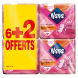 Serviettes Hygiéniques avec Ailettes Ultra Régulier V-Protection NANA