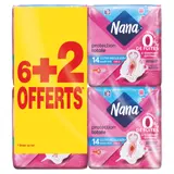 Serviettes Hygiéniques avec Ailettes Normal Plus Deo Fresh V-Protection NANA