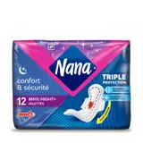 Serviettes Hygiéniques avec Ailettes Nuit Maxi Goodnight NANA