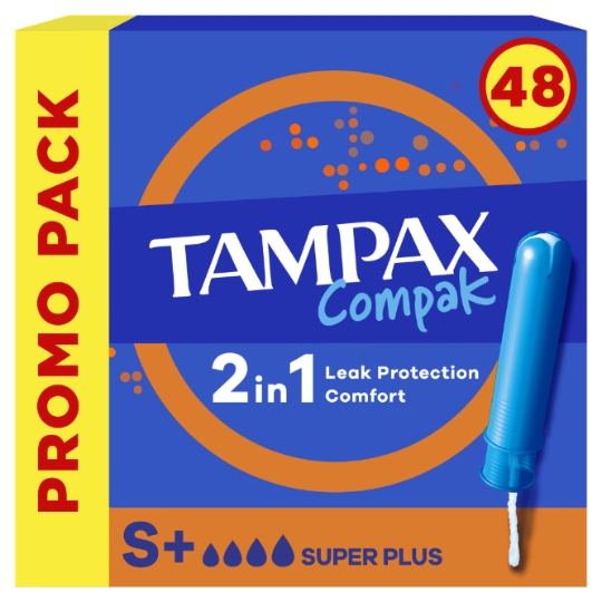 Tampons Cotton Compak Super Plus avec Applicateur TAMPAX