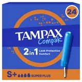 Tampons avec Applicateur 2en1 Super Plus Compak TAMPAX