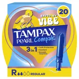 Tampons avec Applicateur 3en1 Régular Pearl Compak TAMPAX