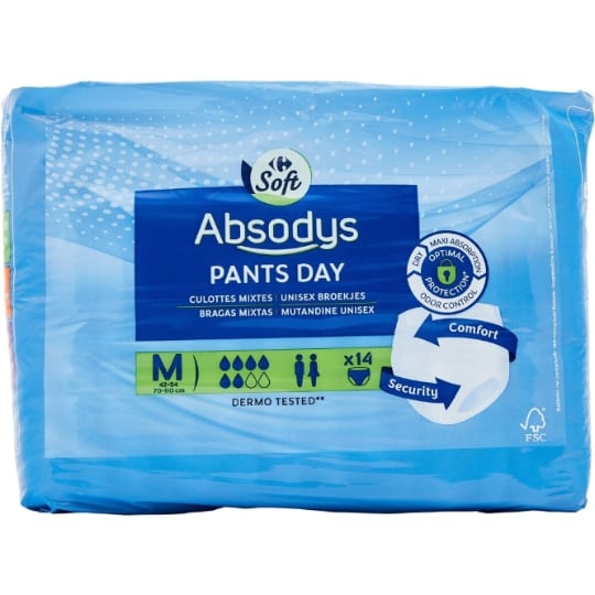 Culottes fuites urinaires Jour Taille M Mixtes Absodys CARREFOUR SOFT