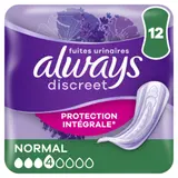 Serviettes Fuite Urinaire Normal Discreet Absorption 4 ALWAYS