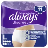 Culottes fuites urinaires Taille L Plus Protection Intégrale Discreet ALWAYS