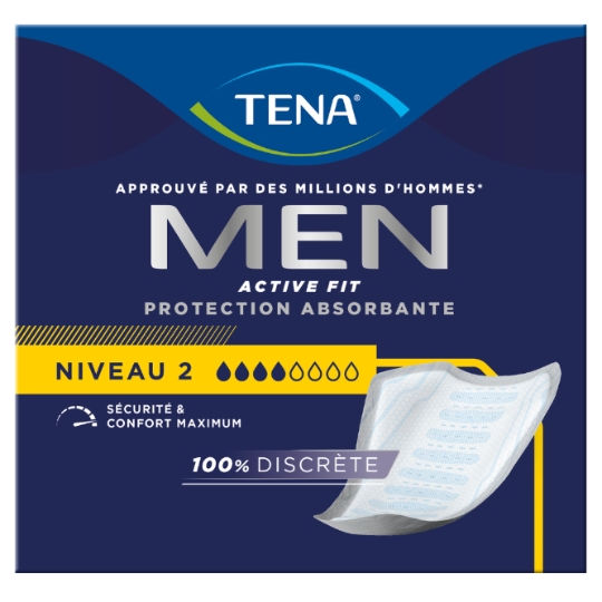 Protections fuites urinaires Homme Niveau 2 Active Fit TENA