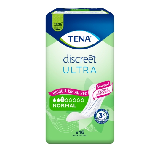 Serviettes Fuites Urinaires Normal Discreet Ultra TENA
