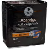 Protections Fuite Urinaire Homme Taille L Active Dry Pants Absodys CARREFOUR MEN