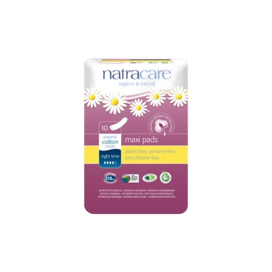 Natracare 771488 Produit D'hygiène Féminine Serviette Hygiénique 10 Pièce(s) NATRACARE