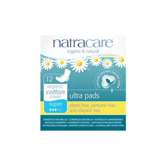 Natracare Ultra Super Serviette Hygiénique 12 Pièce(s) NATRACARE