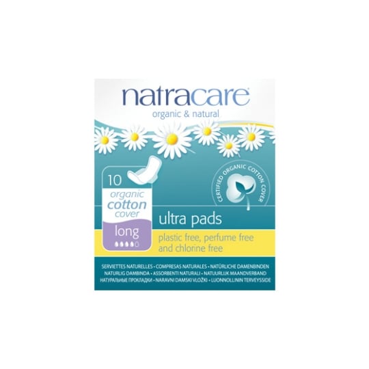 Natracare Ultra Long Serviette Hygiénique 10 Pièce(s) NATRACARE