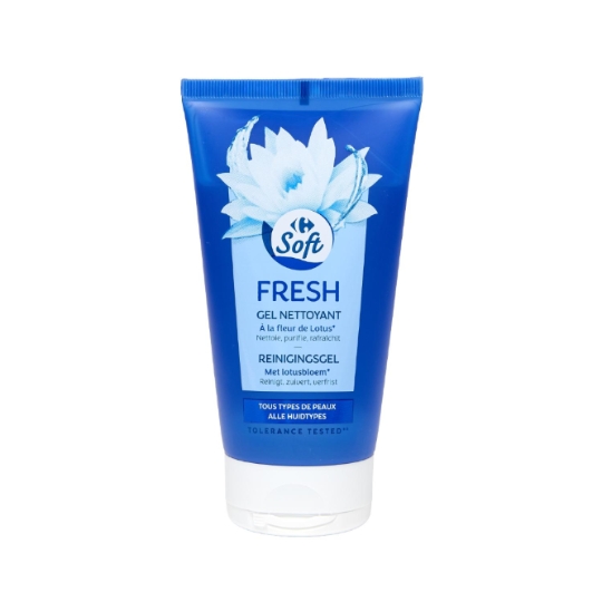Gel Nettoyant Visage Peau Normale à Mixte Fleur de Lotus CARREFOUR SOFT