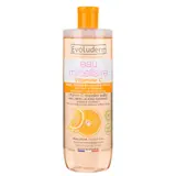 Eau Micellaire Vitamine C à l'Extrait d'Orange pour Peaux Ternes en Manque d'Eclat EVOLUDERM