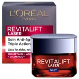 Crème Anti-âge Triple Action Nuit Acide Hyaluronique Pro-Rétinol Vitamine C L'OREAL PARIS