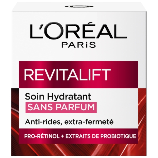 Crème Anti-rides Liftant Jour Extra-Fermeté Sans Parfum Pro-Retinol et Extraits de Probiotique Revitalift L'OREAL PARIS