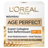 Crème Raffermissant Remaillant Jour Visage Peau Mature Anti-taches brunes Fractions d'Acides Aminés de Collagène et Melanin-Block Age Perfect Spf30 L'OREAL PARIS