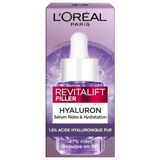 Sérum Anti-rides Visage Hydratant Repulpant 1.5% Acide Hyaluronique Pur Revitalift Filler L'OREAL PARIS