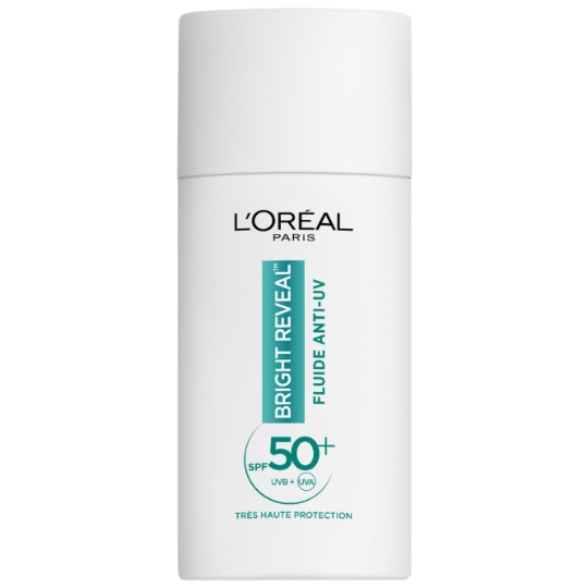 Fluide Anti-UV Anti-taches Bright Reveal Spf50 Niacinamide LHA Vitamine E L'OREAL PARIS