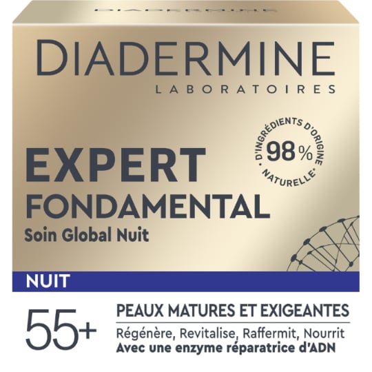 Crème Nuit Peaux Matures Exigeantes Régénère Revitalise Raffermit Répare Endonucléase DIADERMINE