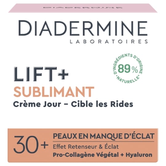 Crème Jour Anti-rides Lift+ Sublimant Pro-collagène Végétal Actif Soja Caféine DIADERMINE