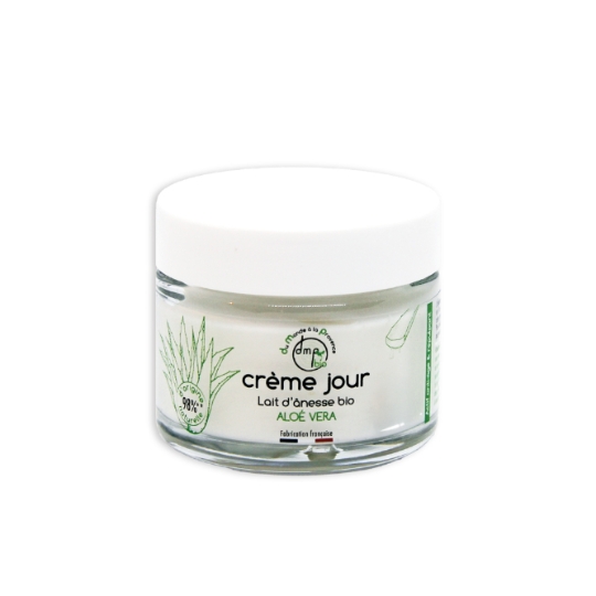Crème Jour Visage Lait d'Ânesse Aloe Vera Actif Anti-rides Bio DMP