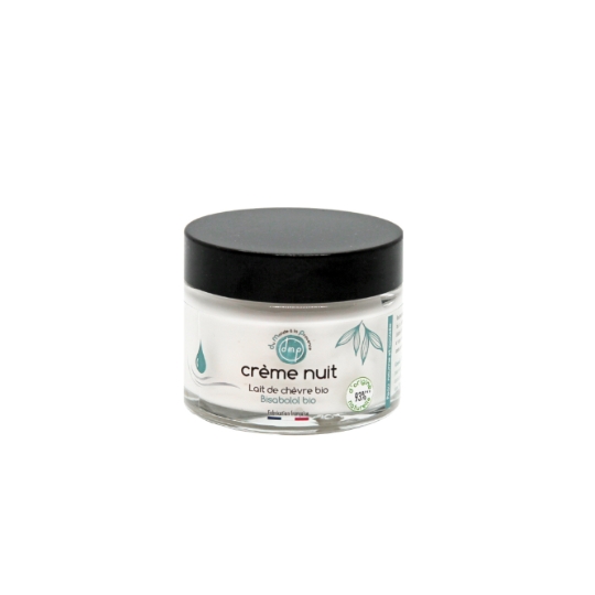 Crème de Nuit au Lait de Chèvre Bio et Bisabolol Bio DU MONDE A LA PROVENCE