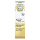 Crème Contour des Yeux Défroissant Lumière Visage Peau Mature Précieux Argan Bio SO'BIO ETIC