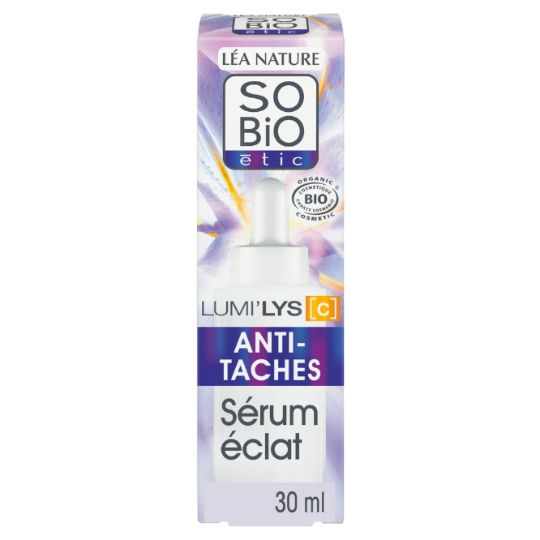 Sérum Eclat Anti-taches Expert LumiLys Vitamine C Bulbes de Lys Bio SO'BIO ETIC