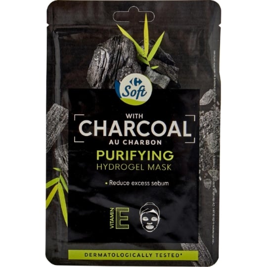 Masque Purifiant Visage Tous Types de Peaux Charbon Détox CARREFOUR SOFT