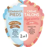 Soin Pieds Duo Gommage Pieds Nourrissant - Crème Talons Hydratante FRENCH TENDANCE