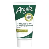 Masque Visage 2 en 1 Purifiant et Exfoliant à l'Argile Verte JUVAFLORINE