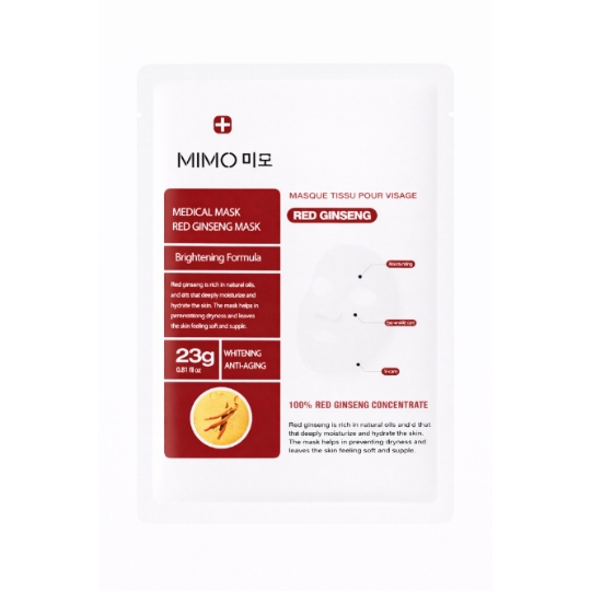 Masque Tissu pour Visage au Ginseng Rouge MIMO