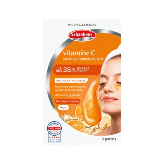 Patchs Gel Contour des Yeux Vitamin Bomb Vegan Hydratant Anti-cernes SCHAEBENS
