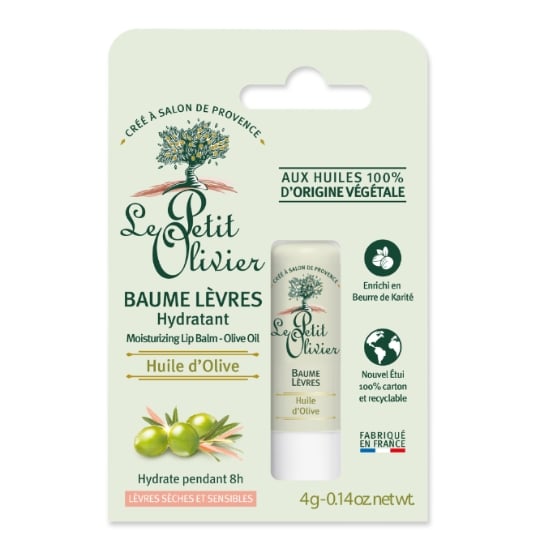 Stick à lèvres Hydratant Longue Durée Hypoallergénique à l'Huile d'Olive LE PETIT OLIVIER