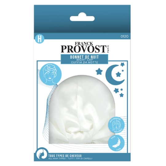 Bonnet de Nuit Satin Anti-Frisottis pour Tous Types de Cheveux FRANCK PROVOST