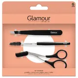 Kit Sourcils À Sourcil Goupillon Ciseaux Avec Peigne Pince À Épiler GLAMOUR PARIS