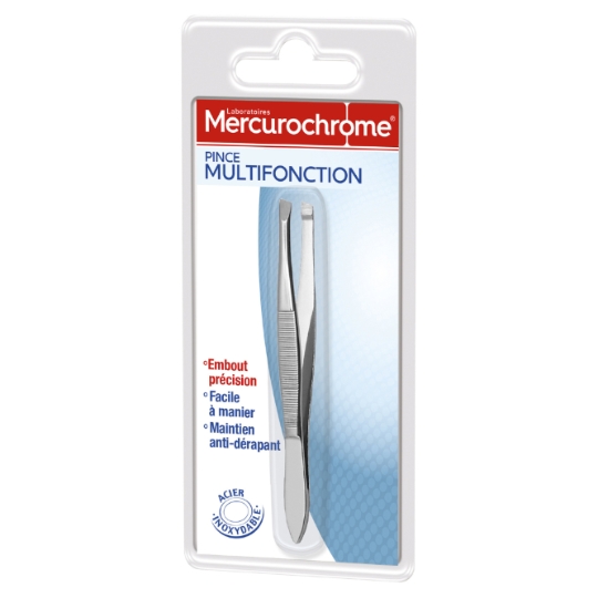 Pince à épiler Embout Précision Anti-Dérapant MERCUROCHROME