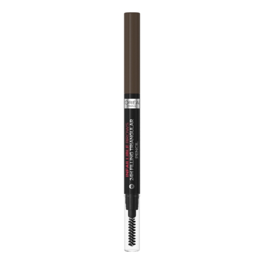 Crayon à Sourcils Pointe Triangulaire Brosse Teinte Ebony (1.0) Infaillible 24H L'OREAL PARIS